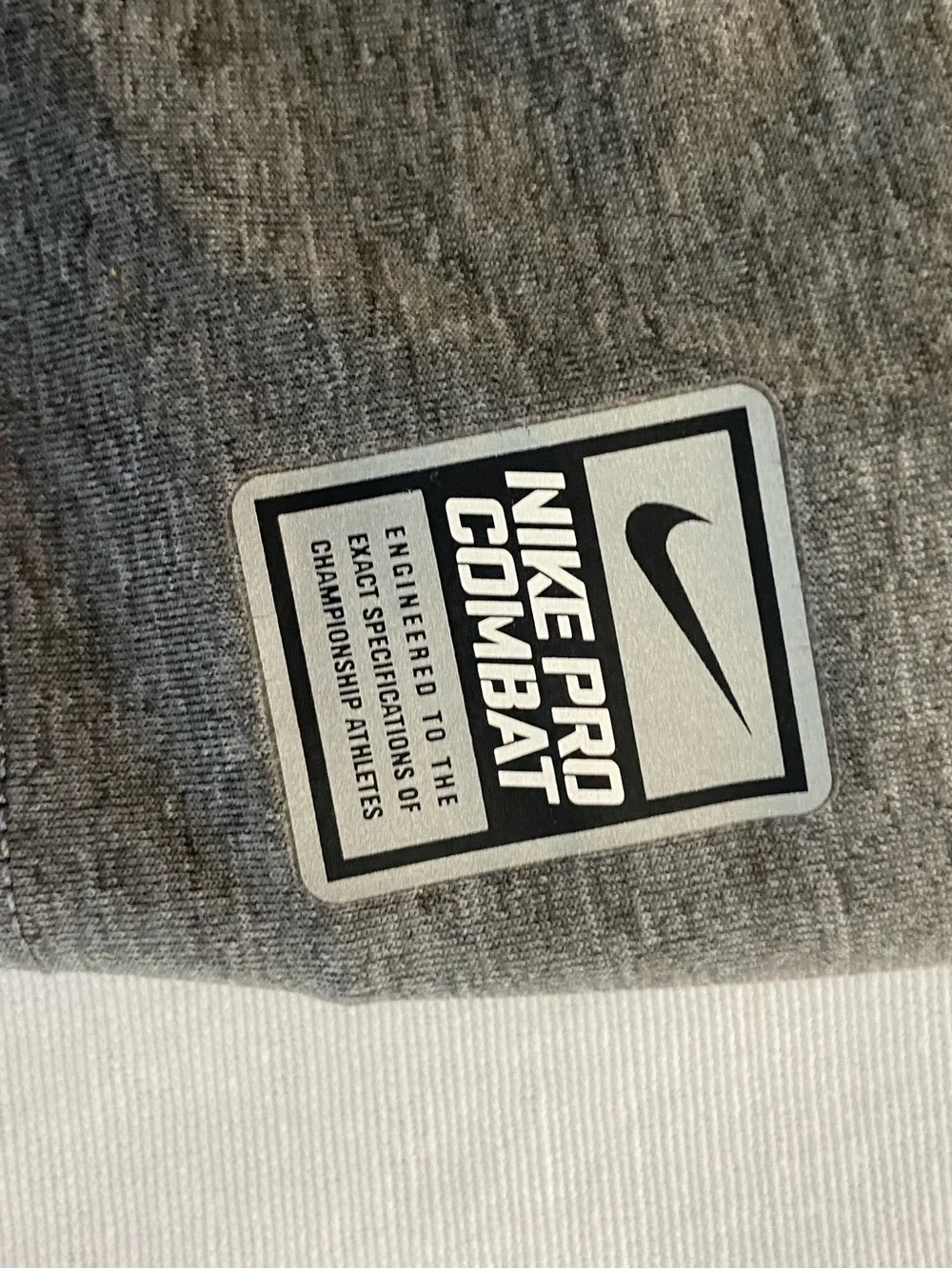 Nike Grey Heather Pro Combat Dri-FIT Shirt